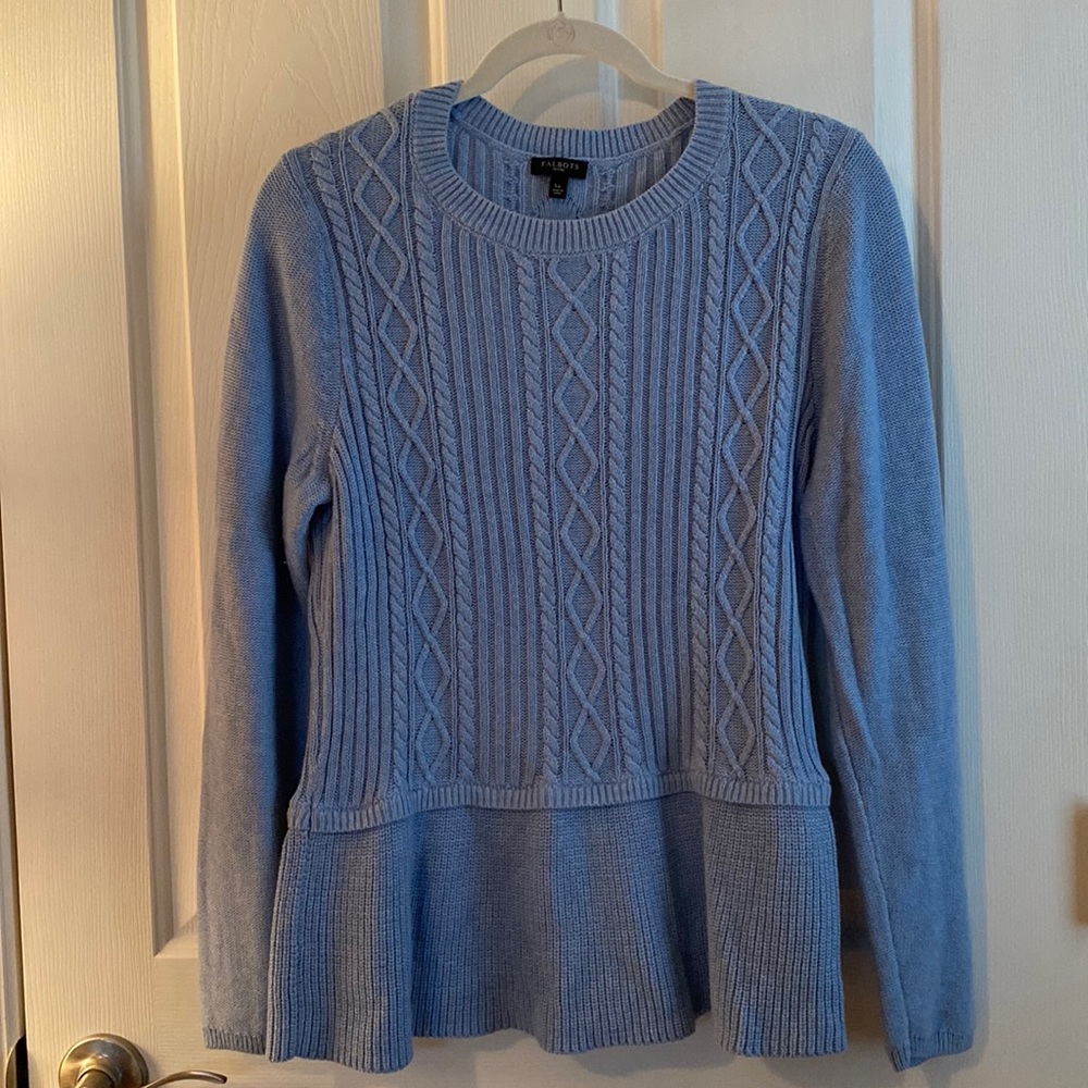 Talbots blue sweater